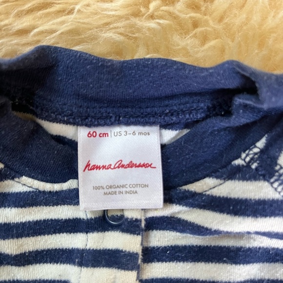 Hanna Andersson stripy footie - Picture 3 of 5